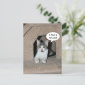 Nieuw adres aankondigingskaart (Staand voorkant)