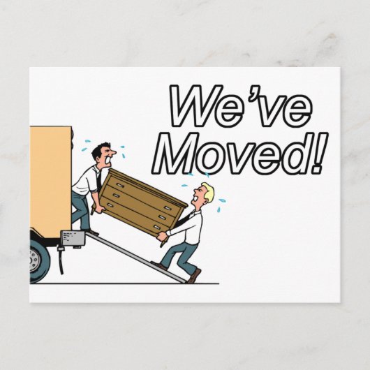 Nieuw adres aankondigingskaart (Voorkant)