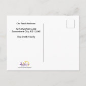 Nieuw adres aankondigingskaart (Achterkant)