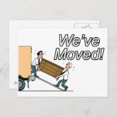 Nieuw adres aankondigingskaart (Voorkant / Achterkant)