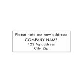 Nieuw adres bedrijf zelfinktende stempel (Design)