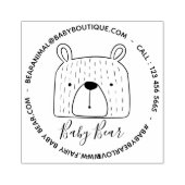 Nieuw adres Bedrijfs Beer Rubberstempel (Afrduk)