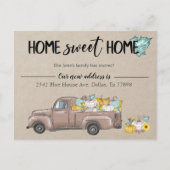 Nieuw adres Bewegende Aankondiging Herfst Pompoen (Voorkant)