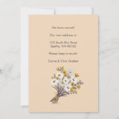 Nieuw adres Blooms Bewegende aankondiging Boeket (Achterkant)