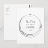 Nieuw adres| Boho Geometric Moving Notice Briefkaart (Voorkant / Achterkant)