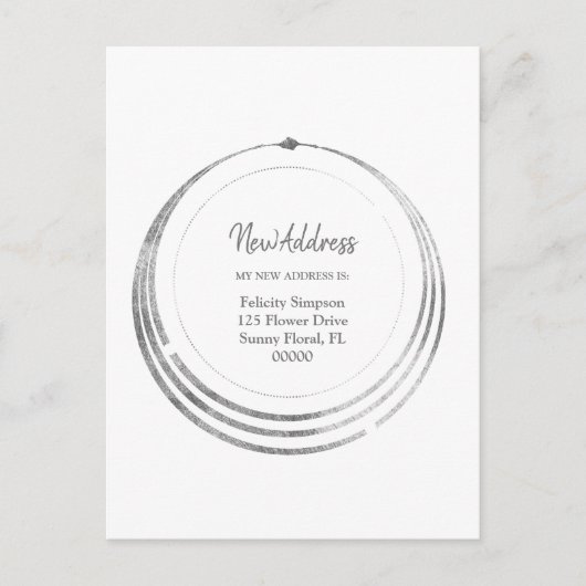 Nieuw adres| Boho Geometric Moving Notice Briefkaart (Voorkant)