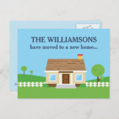 Nieuw adres gewijzigd aankondigingskaart (Voorkant / Achterkant)