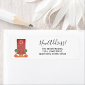 Nieuw adres Herfst pomkin Return Address Label (Insitu)