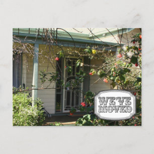 Nieuw adres Huis huis Foto Briefkaart