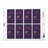 Nieuw adres Kerstkrans op de deur Etiket (Full Sheet)