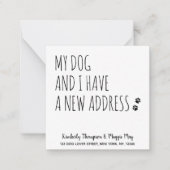 Nieuw adres Mijn hond en ik Bewegende Aankondiging (Voorkant)