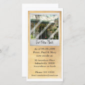 Nieuw adres notificatie fotocard aankondiging (Voorkant / Achterkant)