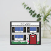 Nieuw adres Post Kaart (Staand voorkant)
