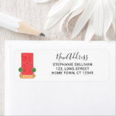 Nieuw adres rode deur etiket (Insitu)