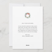 Nieuw adres vakantie aankondigingskaart feestdagenkaart (Achterkant)