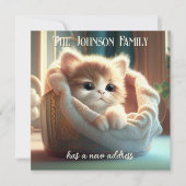 Nieuw adres verhuisbericht kaart (Voorkant)