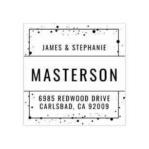 Nieuw adres voor thuisgezin 	rubberstempel