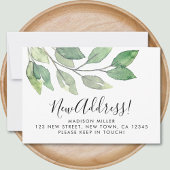 Nieuw adres Waterverf Bewegende aankondiging