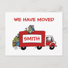 Nieuw adres we hebben 2 BOYS verplaatst Aankondigingskaart