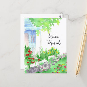 Nieuw adres We hebben verhuisd huisje Briefkaart