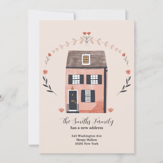 Nieuw adreskaart feestdagenkaart (Voorkant)