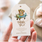 Nieuw Adventure Baby Pilot Vliegtuig Baby shower Cadeaulabel