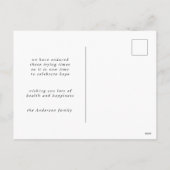 Nieuw Adventure Happy New Year Holiday briefkaart (Achterkant)