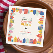 nieuw Afstudeerder op de block graduation party Servet