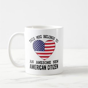 Nieuw Amerikaans citaat voor staatsburgers, cadeau Koffiemok