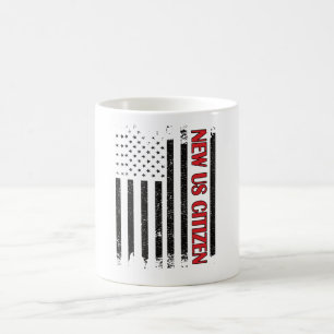 Nieuw Amerikaans staatsburgerschap Verenigde State Koffiemok