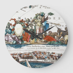 NIEUW AMSTERDAM, 1673 GROTE KLOK