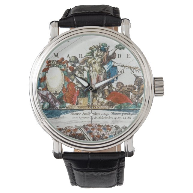 NIEUW AMSTERDAM, 1673 HORLOGE (Voorkant)