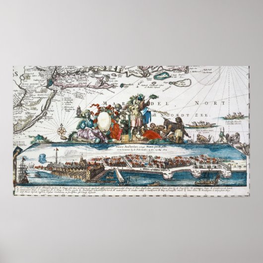 NIEUW AMSTERDAM, 1673 POSTER (Voorkant)