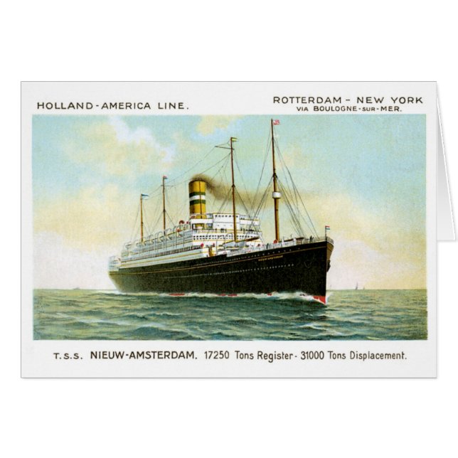 Nieuw Amsterdam van 1906 (Voorkant Horizontaal)