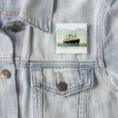 Nieuw Amsterdam van 1906 Vierkante Button 5,1 Cm (In situ)