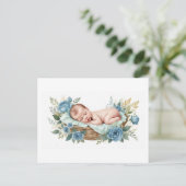 Nieuw Baby boy briefkaart (Staand voorkant)