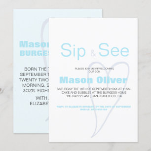 Nieuw babyJongen Sip en zie met statistieken Kaart