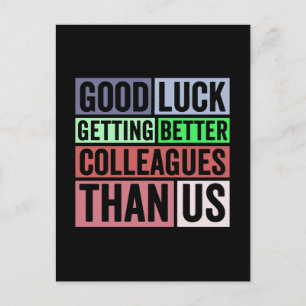 Nieuw banengeld   Farewell Coworkers Leaving   Goe Briefkaart