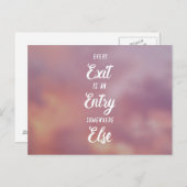 Nieuw begin briefkaart (Voorkant / Achterkant)