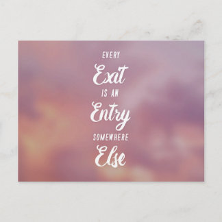 Nieuw begin briefkaart