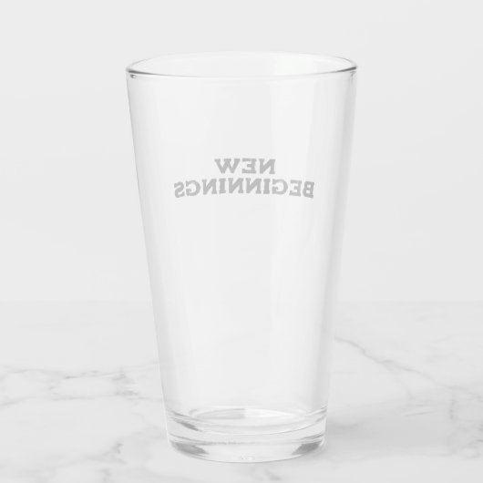 Nieuw begin glas (Achterkant)