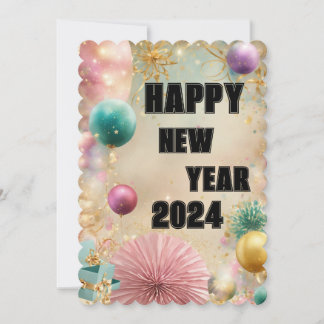 "Nieuw begin: ik wens je een vrolijk nieuwjaar!" Feestdagenkaart