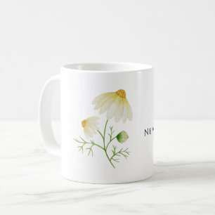 Nieuw begin minimalistisch botanische dagenventila koffiemok