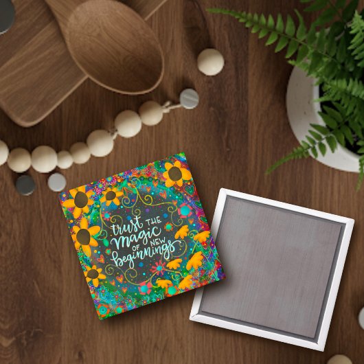 Nieuw Beginnings  Daisy Inspirivity Trendy Magneet