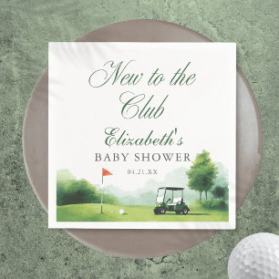 Nieuw bij de Club Golf Aquarel Baby Borrel Servet