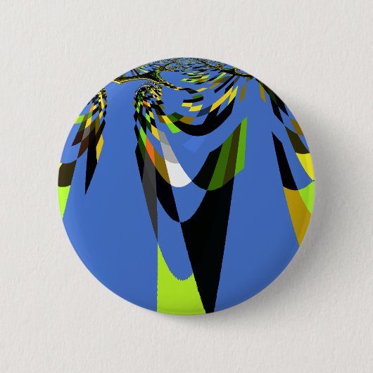 Nieuw blauw ronde button 5,7 cm (Voorkant)