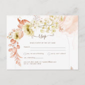 NIEUW! Boho bloemen bruiloft bewaar data Briefkaart (Voorkant)