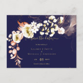 NIEUW! Boho Floral Wedding Save Dates Briefkaart (Voorkant)