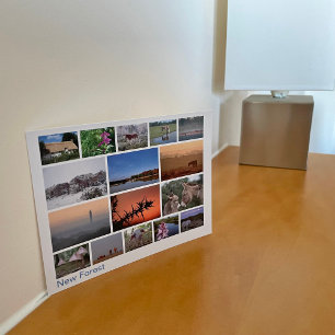 Nieuw bos met meerdere afbeeldingen 2 briefkaart