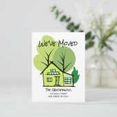 Nieuw Briefkaart Aankondiging adreswijziging (Staand voorkant)